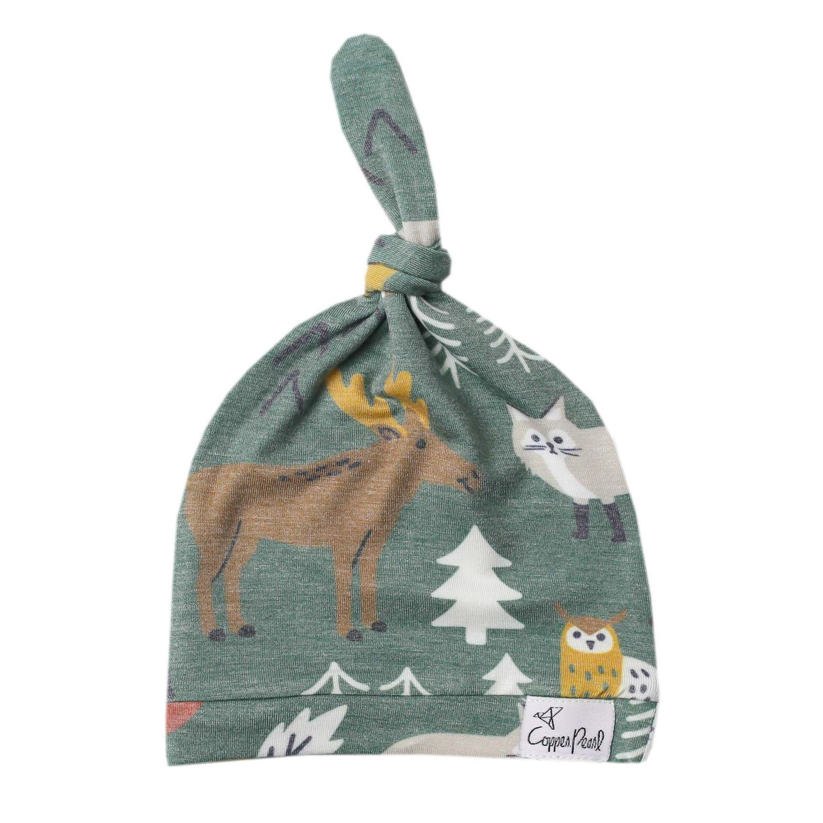 Copper Pearl Top Knot Hat 0-4M - Atwood