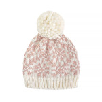 The Blueberry Hill Snowfall Hat Blush 2-5Y
