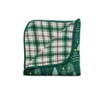Little Sleepies Triple Layer Blanket - Green Twinkling Trees/Noel Plaid