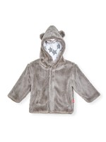 Magnetic Me Star Drizzle Minky Jacket - Grey 6-12M