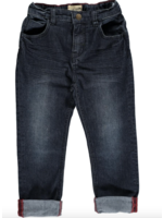 Me + Henry Navy Slim Fit Denim Jeans, Baby 6-12M