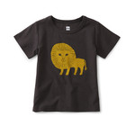 Tea Collection Lion Cub Baby Graphic Tee - Pepper