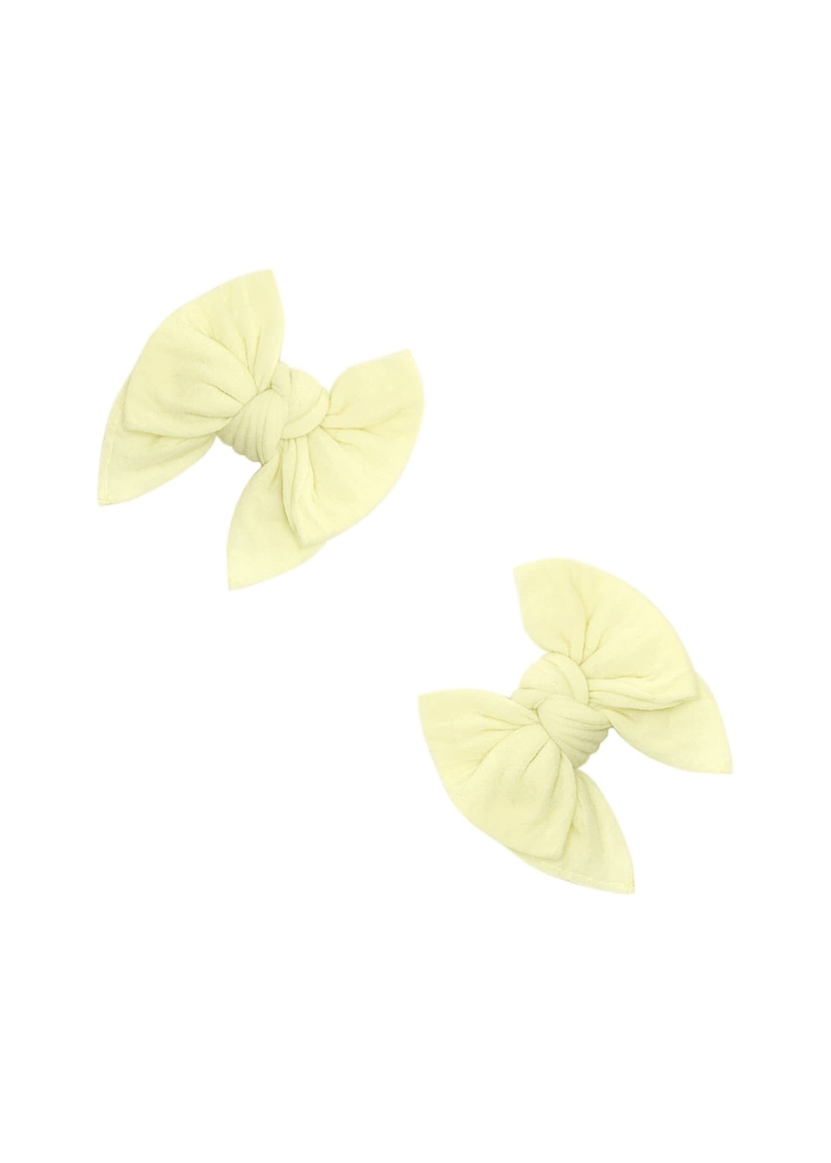 Baby Bling Bows 2PK Baby Deb Clips - Daffodil