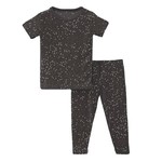Kickee Pants Print Short Sleeve Pajama Set in Midnight Constellations