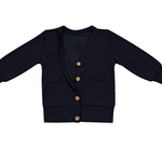 Kyte Baby Bamboo Jersey Cardigan in Midnight