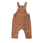 City Mouse Crinkle Cotton Overalls - Windowpane