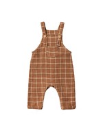 City Mouse Crinkle Cotton Overalls - Windowpane