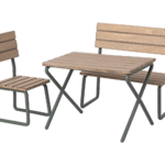 Maileg Garden Table Chairs Set, Mouse