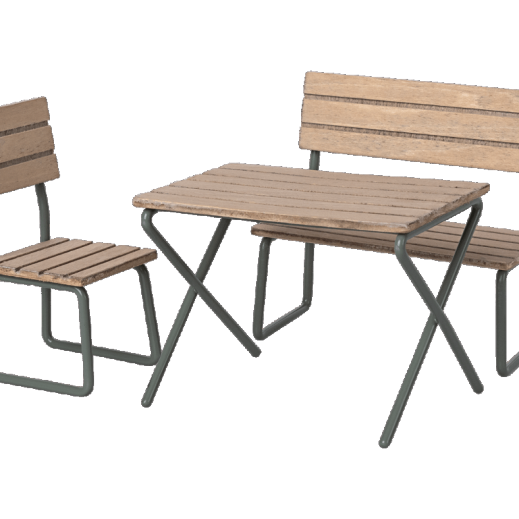 Maileg Garden Table Chairs Set, Mouse