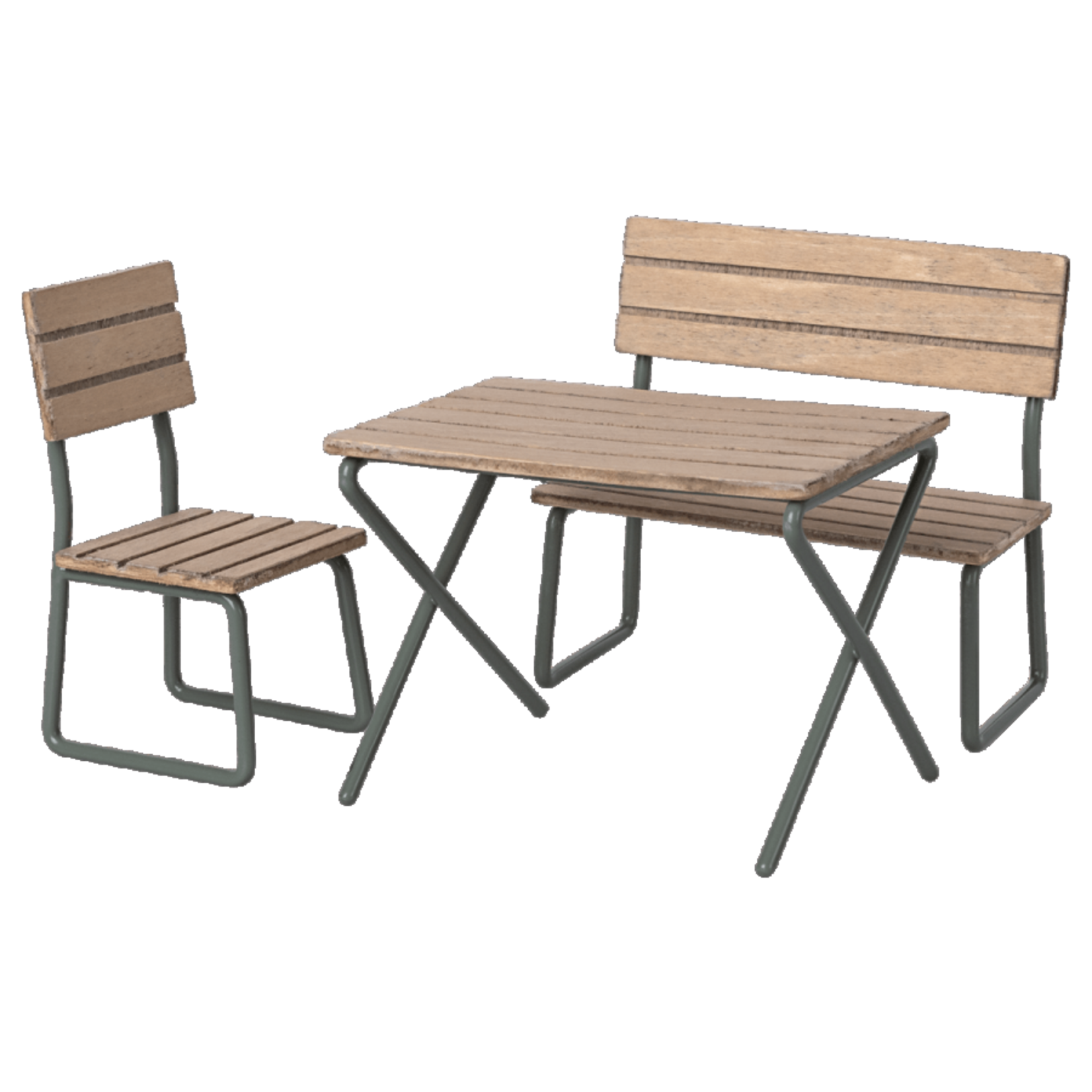 Maileg Garden Table Chairs Set, Mouse