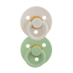 Itzy Ritzy Itzy Soother Mint/White Natural Rubber Pacifiers