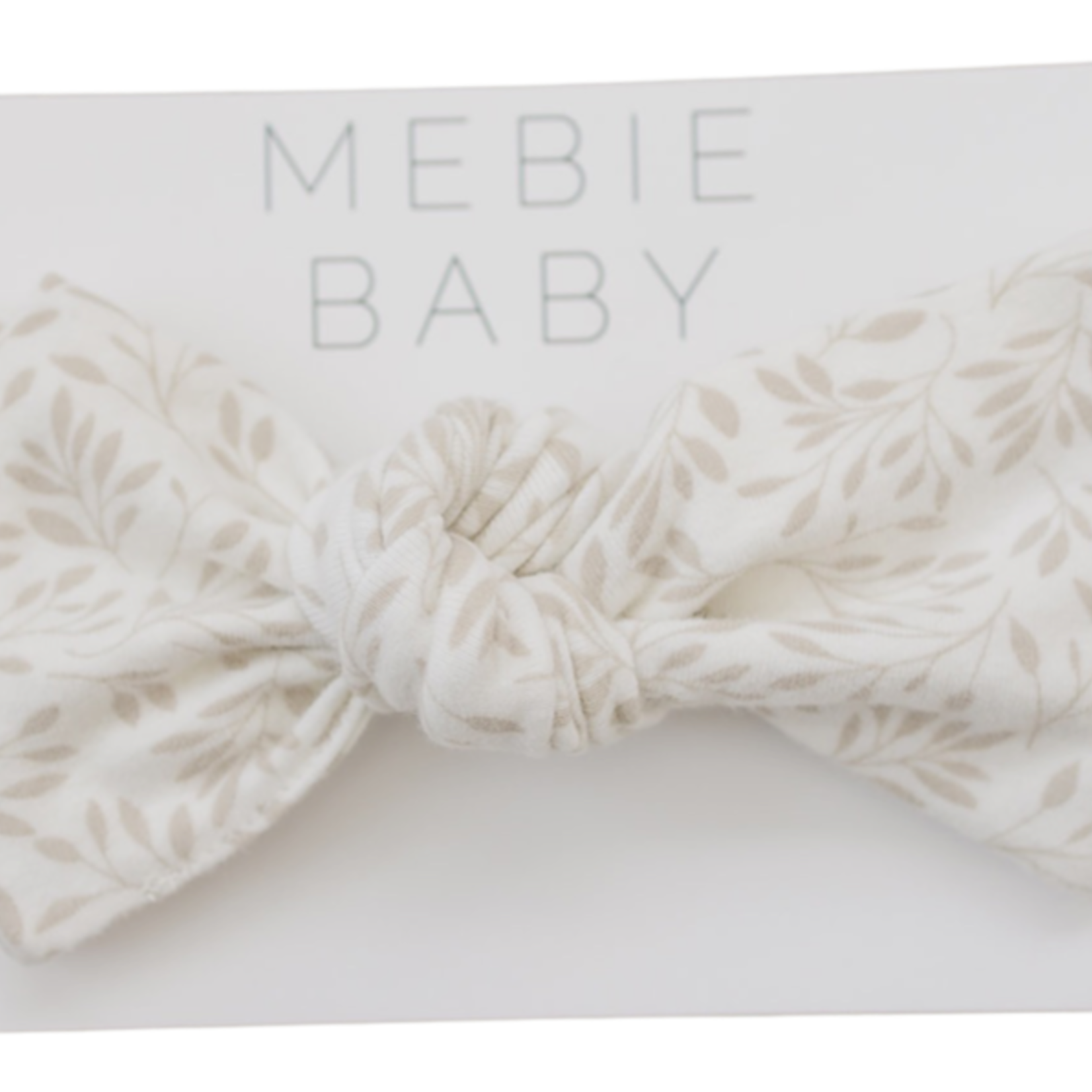 Mebie Baby Head Wrap - Cream Vines