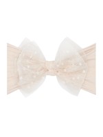 Baby Bling Bows Tulle Fab: Oatmeal