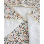 Little Unicorn Cotton Hooded Towel & Washcloth Set, Pressed Petals
