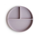 Mushie & Co Silicone Suction Plate, Soft Lilac