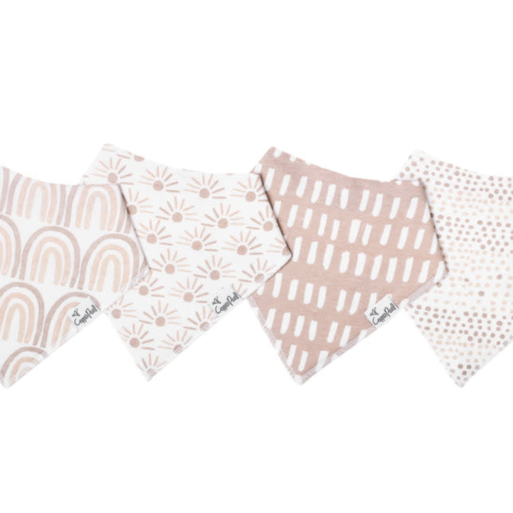 Copper Pearl Baby Bandana Bibs - Bliss Set - 4 pack