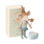 Maileg Tooth Fairy Mouse in Matchbox Blue