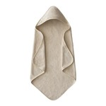 Mushie & Co Organic Cotton Baby Hooded Towel (Fog) x