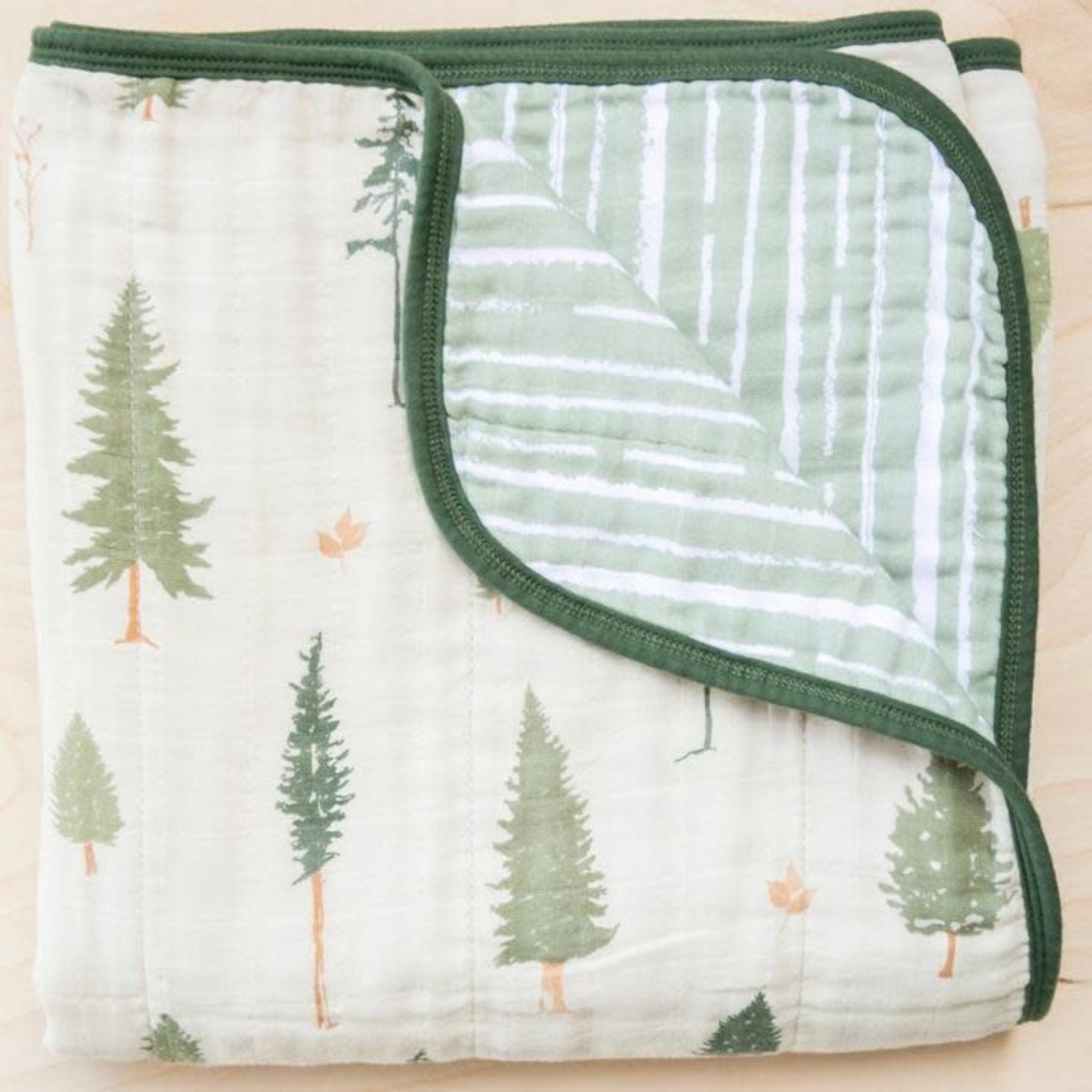 Saranoni Bamboo Rayon Muslin 4-Layer Quilt - Pine