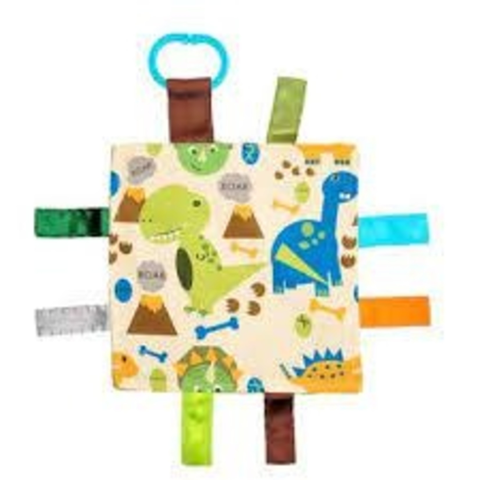 Baby Jack and Co. Dinosaur T-Rex Triceratops Crinkle Tag Square 8"x 8"