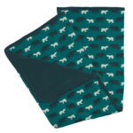 Kickee Pants Print Stroller Blanket Cedar Brown Bear - One Size)