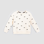 Miles Baby Fox Print on Crème Sweatshirt