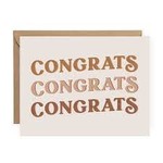 Congrats Congrats Congrats Greeting Card