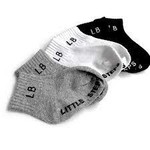 Little Bipsy 3 Pk Socks - Black White Mix