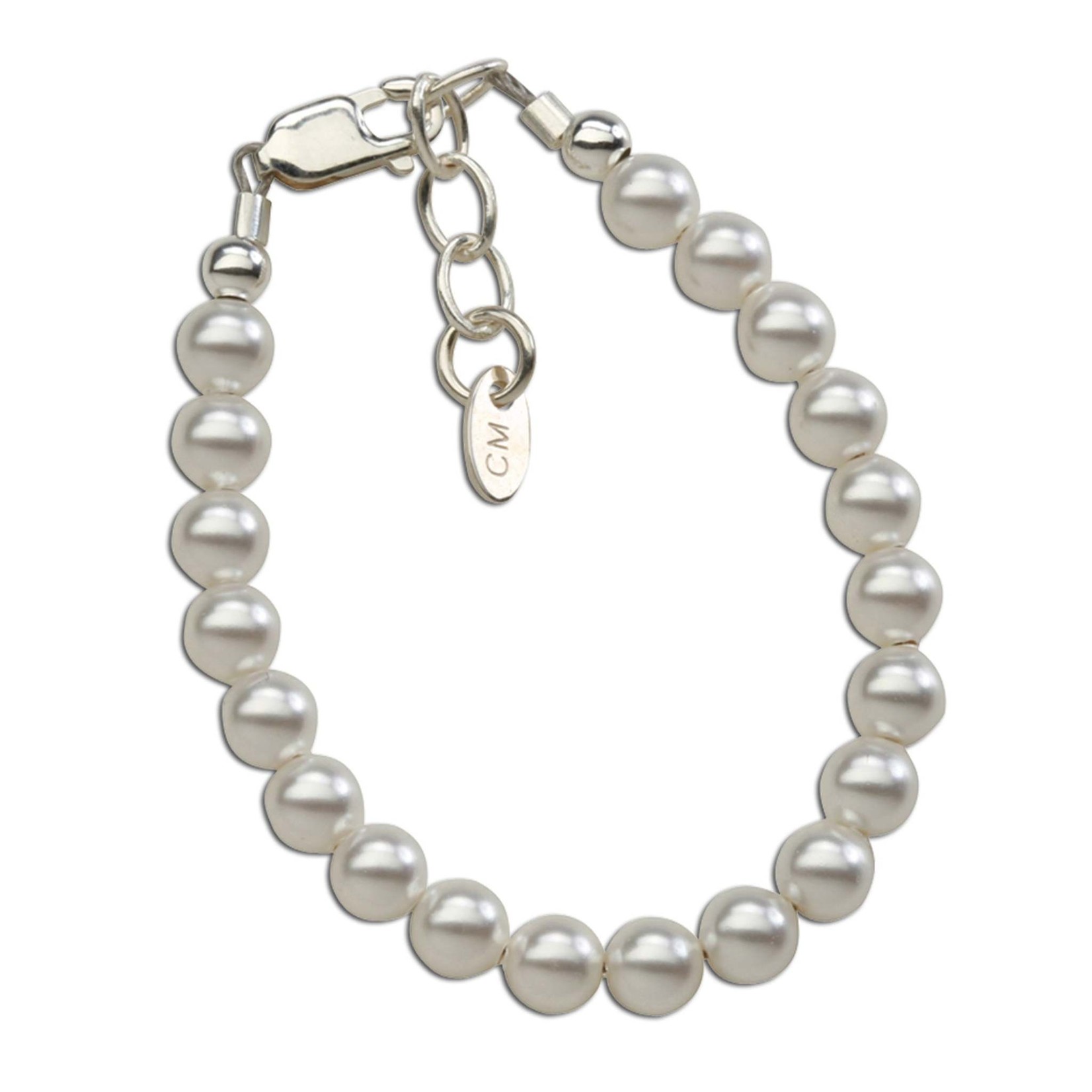 Cherished Moments Serenity - SM (0-12m) - Bracelet Sterling Silver White Pearl