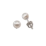 Cherished Moments Earrings Sterling Silver White Pearl