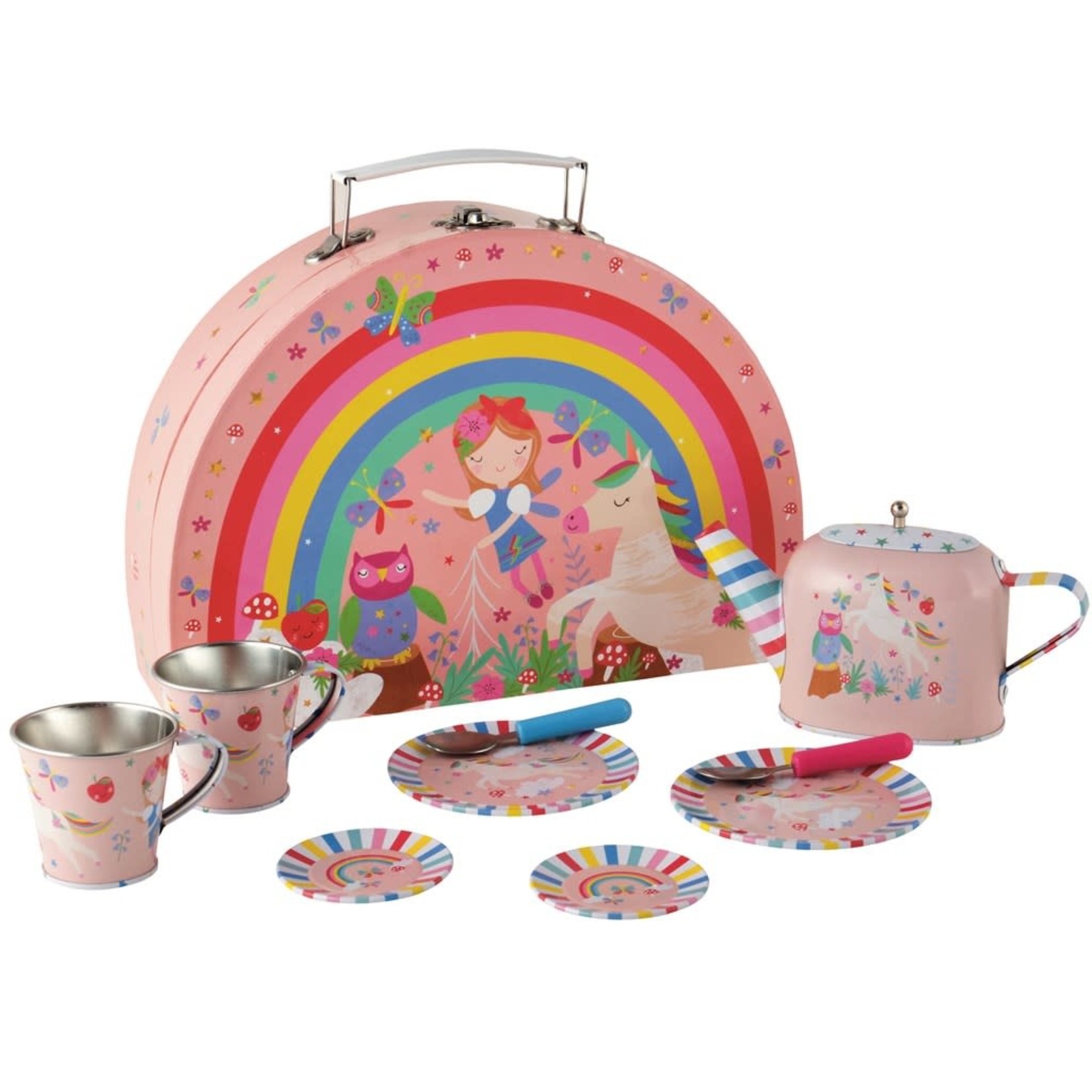 Floss and Rock Tea Set Rainbow Fairy 10Pc