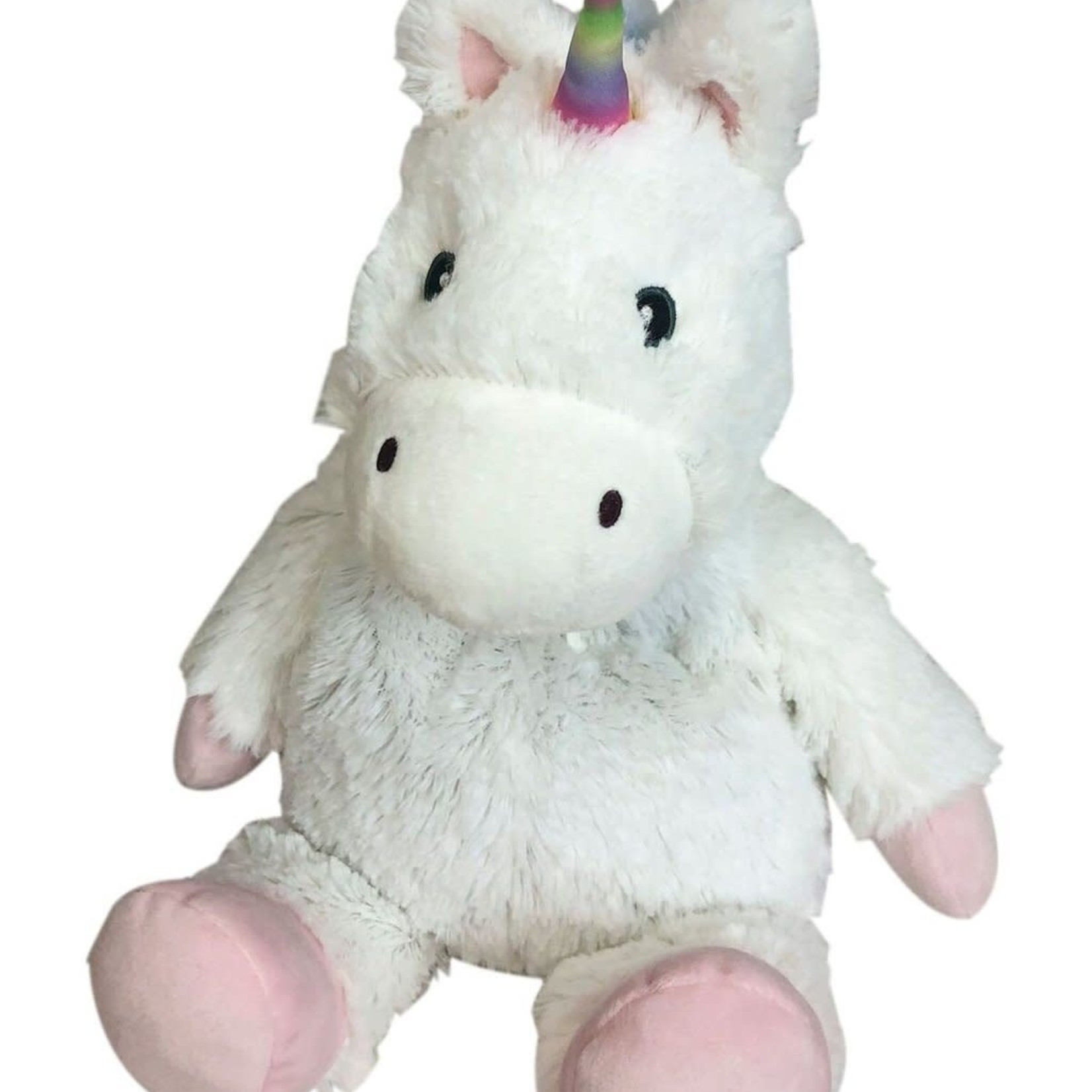 Intelex Big White Unicorn Cozy Plush