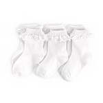 Little Stocking Co. Lace Midi 3-Pack | White
