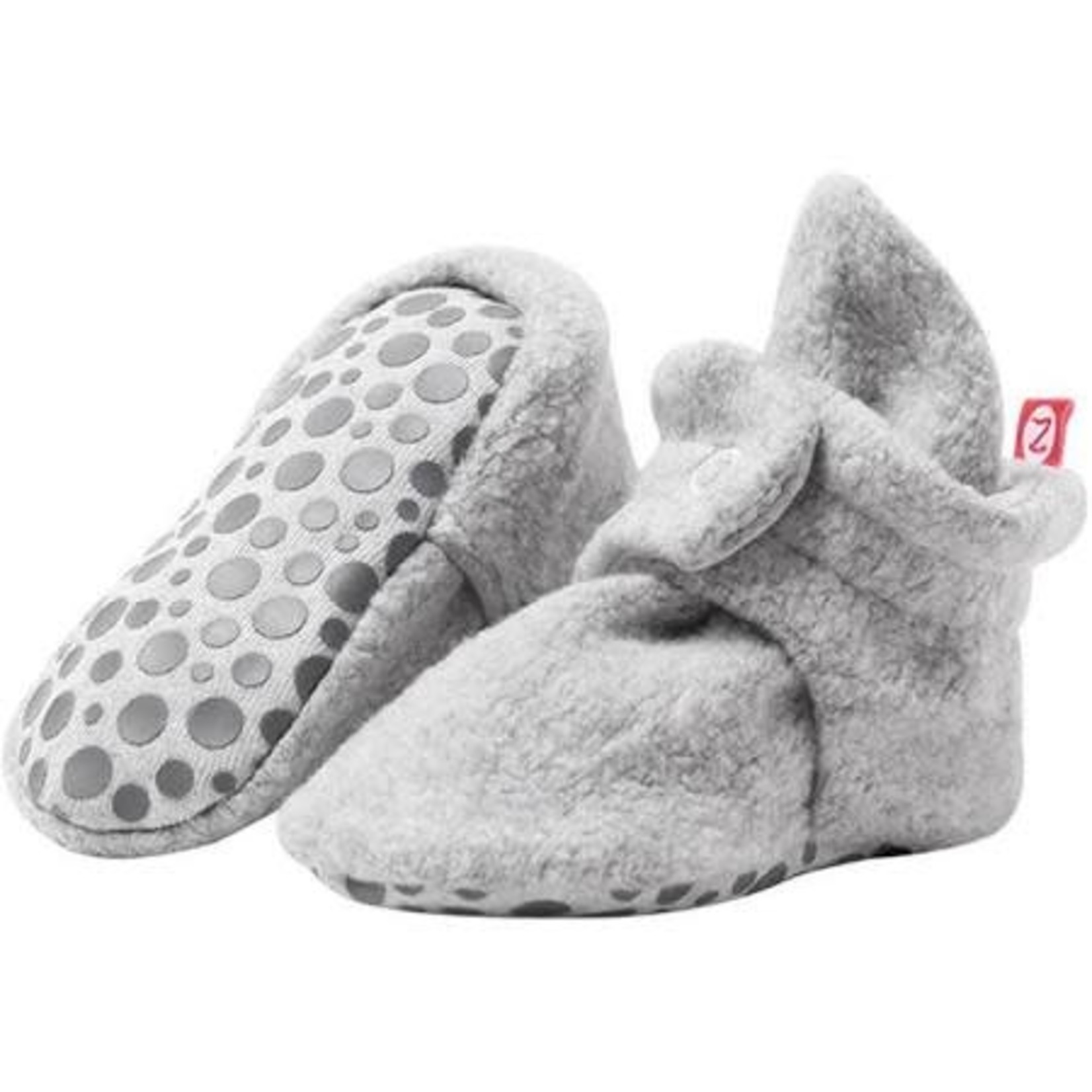 Mary Meyer Cozie Fleece Gripper Bootie - Heather Gray