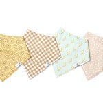 Copper Pearl Baby Bandana Bibs - Vance Set - 4 pack