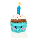 Pebble Friendly Cupcake with Candle