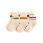 Little Stocking Co. Monochrome Striped Midi Sock 3-pack | 6-18 MONTHS