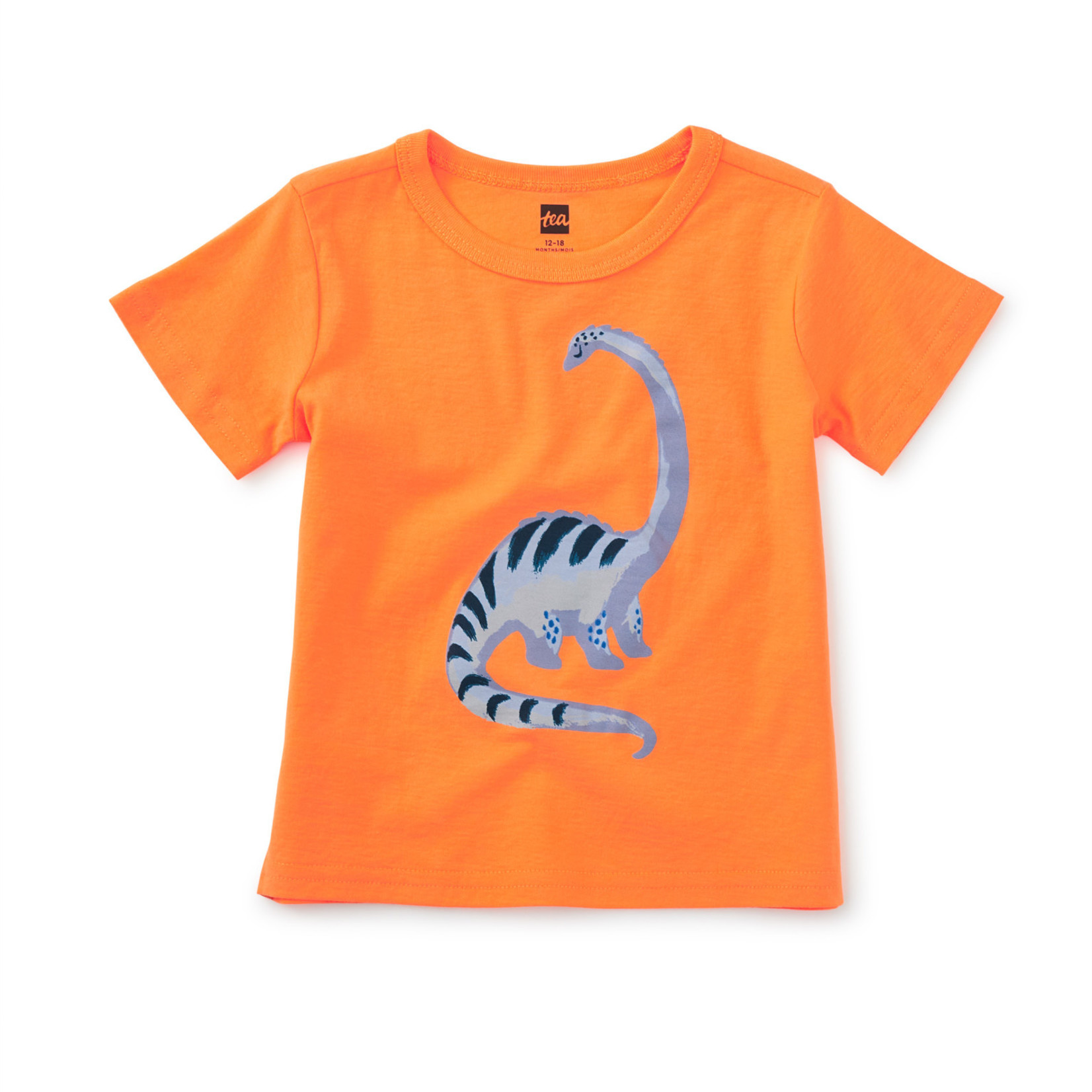 Tea Collection Long Neck Dino Baby Graphic Tee - Solar