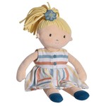 Tikiri Toys Taylor - Blonde Hair Striped Dress