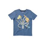 Tea Collection Musical Octopus Graphic Tee - Coronet Blue