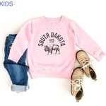 Shamaim South Dakota Fleece Crew Sweatshirt - Pink