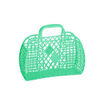 Sun Jellies Retro Basket - Small Green (pick up only)