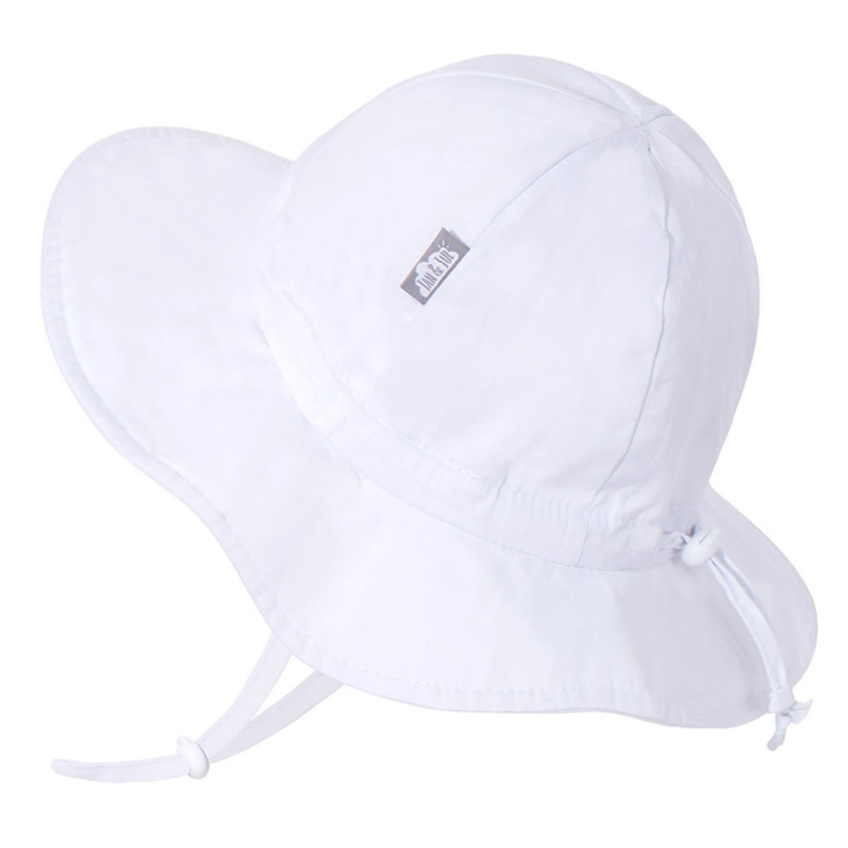 Jan & Jul Cotton Floppy Sun Hat - White M 6-24M