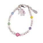 Cherished Moments Rainbow Unicorn Bracelet for Kids Medium 1-5 Years