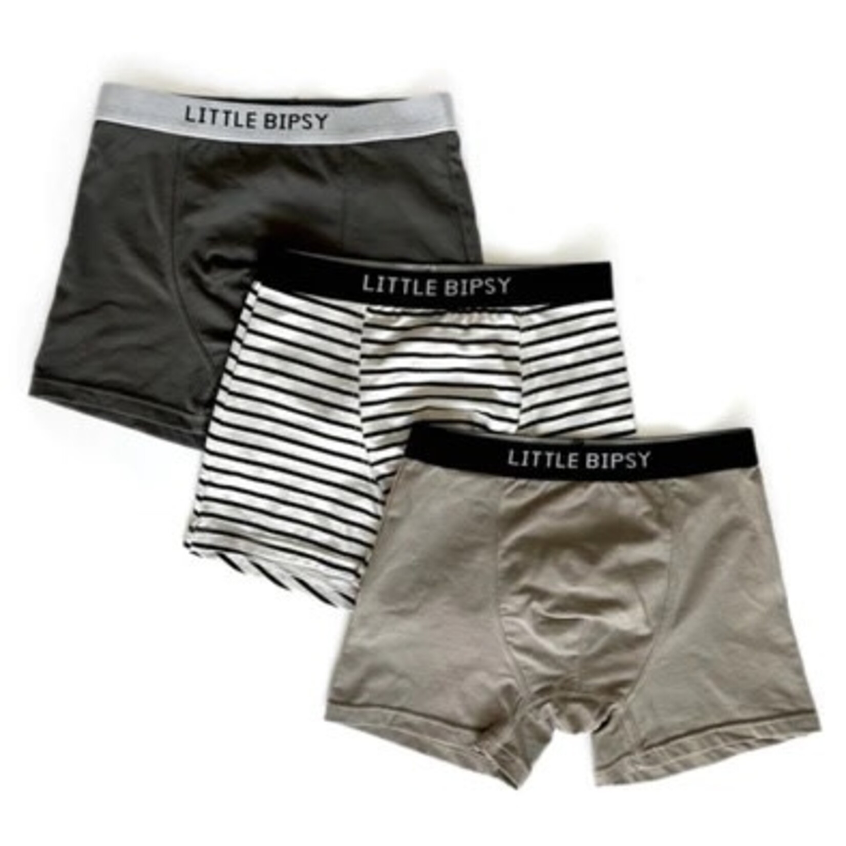 Little Bipsy Boxer Brief 3 PK - Pewter