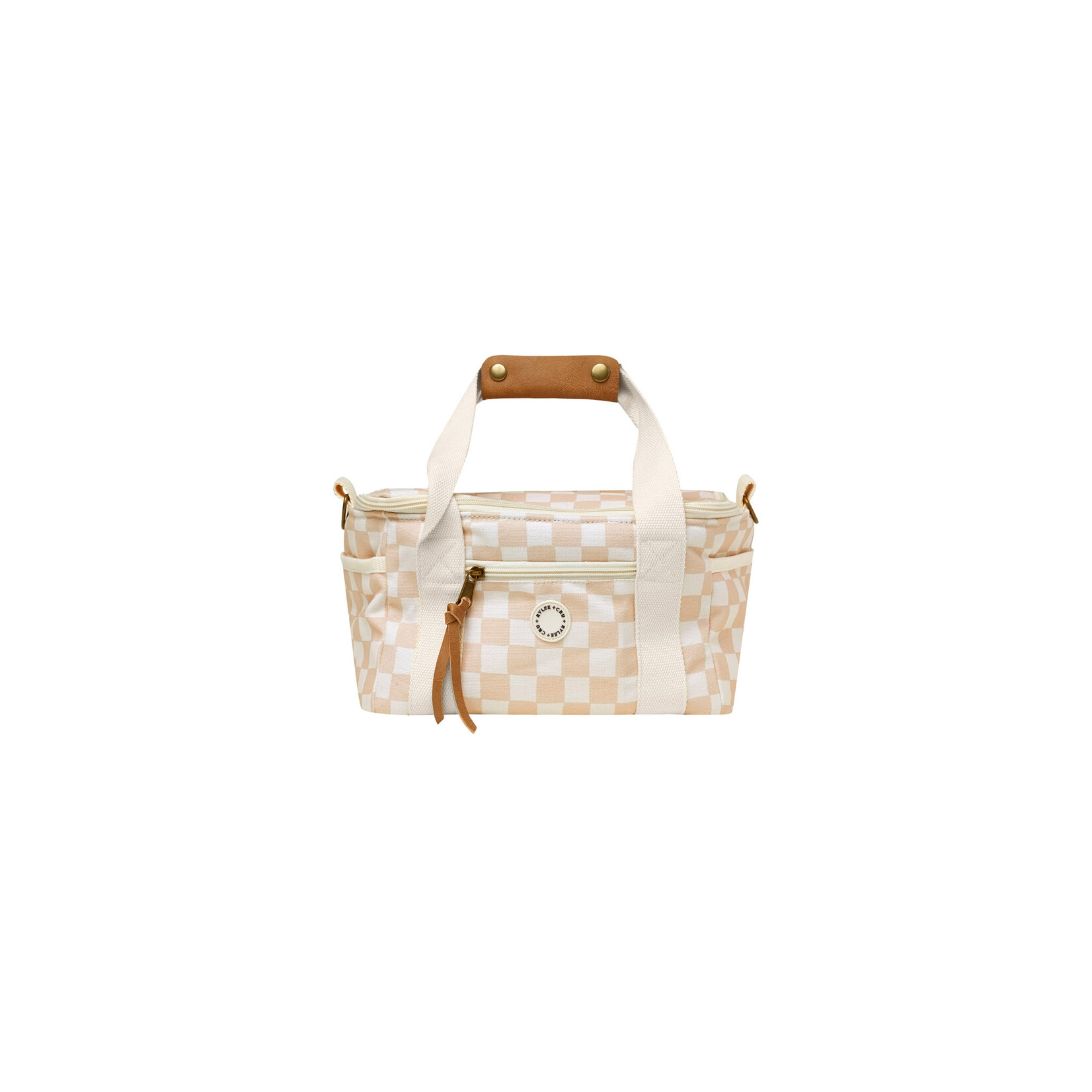 Giggles Textured Muslin Fabric Diaper Bag with Handles and Adjustable Strap  - Feeh.la