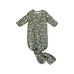 Mebie Baby Knot Gown Olive Pines