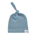 Copper Pearl Top Knot Hat 0-4M - Atlantic Rib