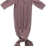 Mebie Baby Knot Gown 0-3M - Plum