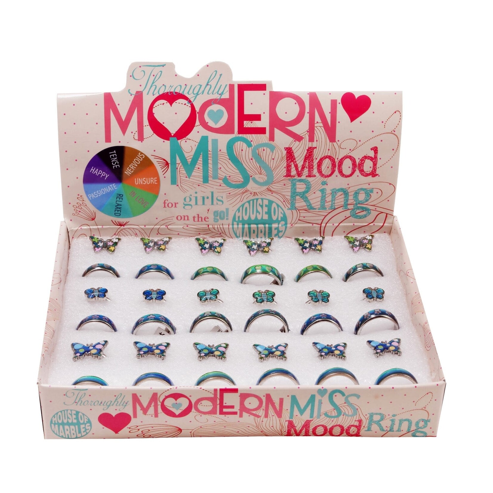 House of Marbles Butterflies & Bands Mood Ring